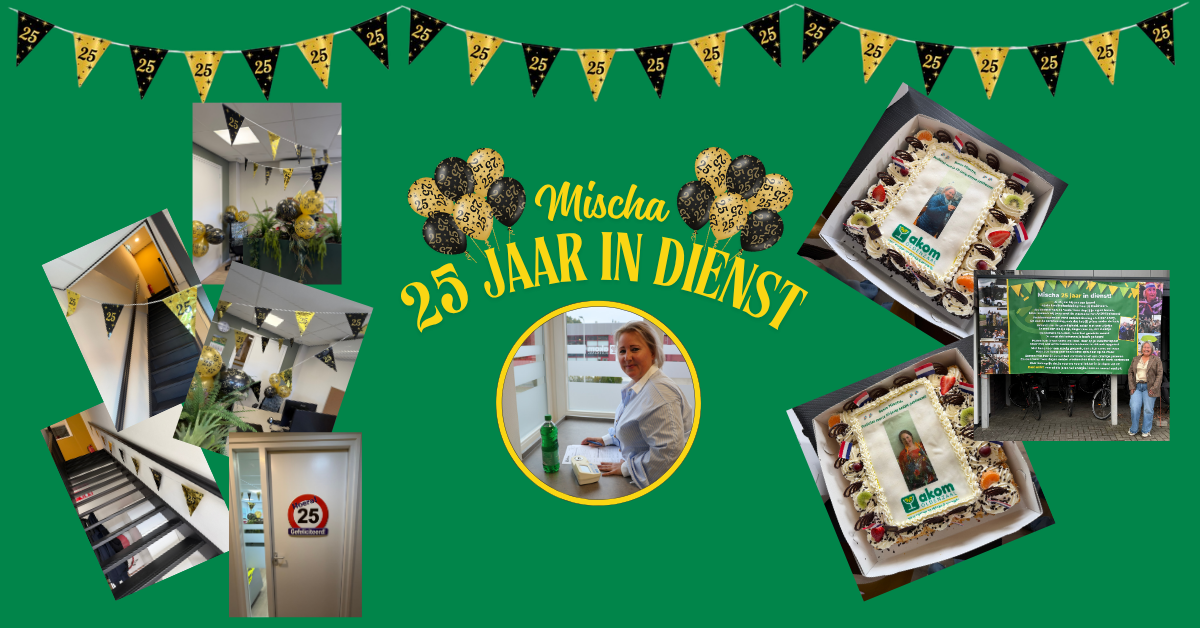 Today is a day of celebration at AKOM, as Mischa Edelenbos is celebrating 25 years with the company!