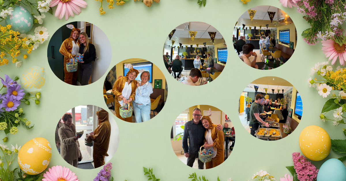 You don’t celebrate a 25th anniversary every day, and certainly not with an Easter bunny