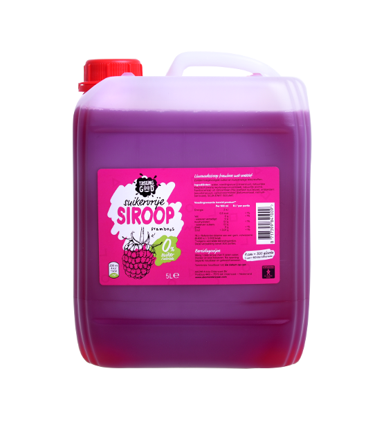 Sugar free squash raspberry 0% can 5,0L