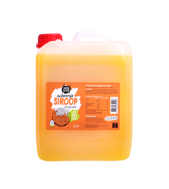 Sugar free squash orange 0% can 5,0L