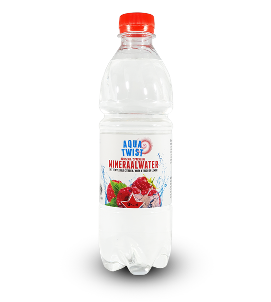Sparkling mineral water with a touch of raspberry 0.5 liter