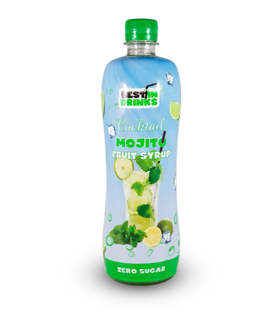 Cocktail Mojito fruit syrup, without added sugar 0,75 liter