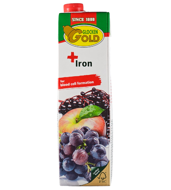 Red fruit drink with iron 28%